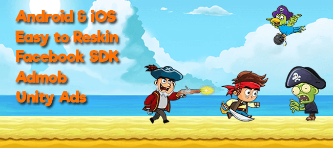 Pirate Run Away Endless Run Platformer Game