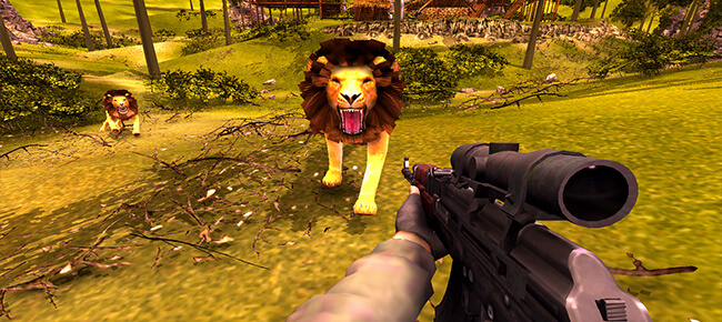 Lion Hunting FPS Hero