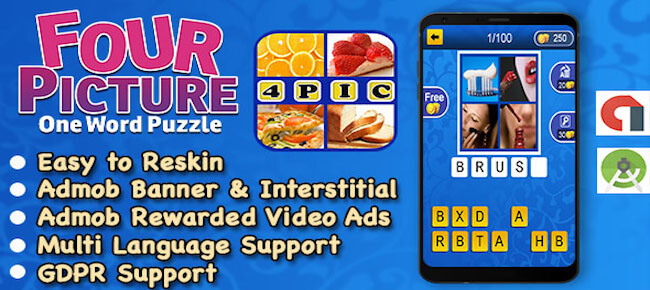 4 Pic 1 Word Best Kids Trivia Quiz Ready For Publish Android
