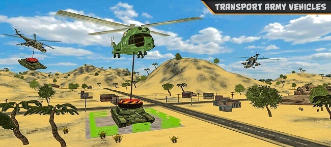 US Army Cargo Helicopter : Flying Simulator