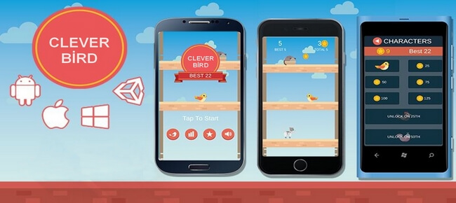 Clever Bird – Unity 3D – Android & İOS